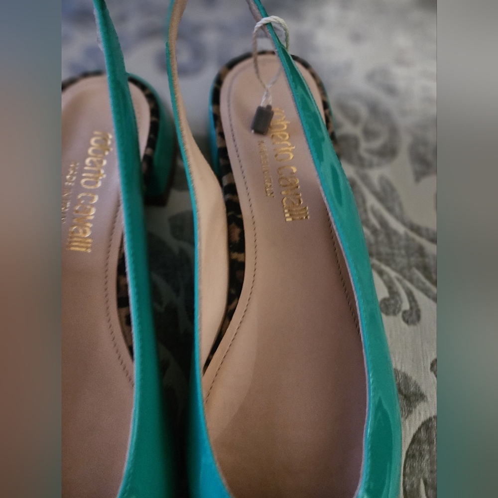 New Authentic Roberto Cavalli Slingback Shoes - Picture 4 of 9